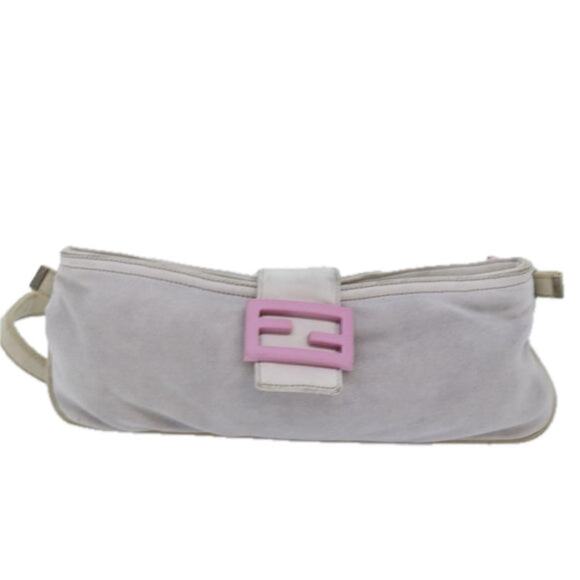 FENDI Shoulder Bag Cotton Gray - Picture 2 of 16